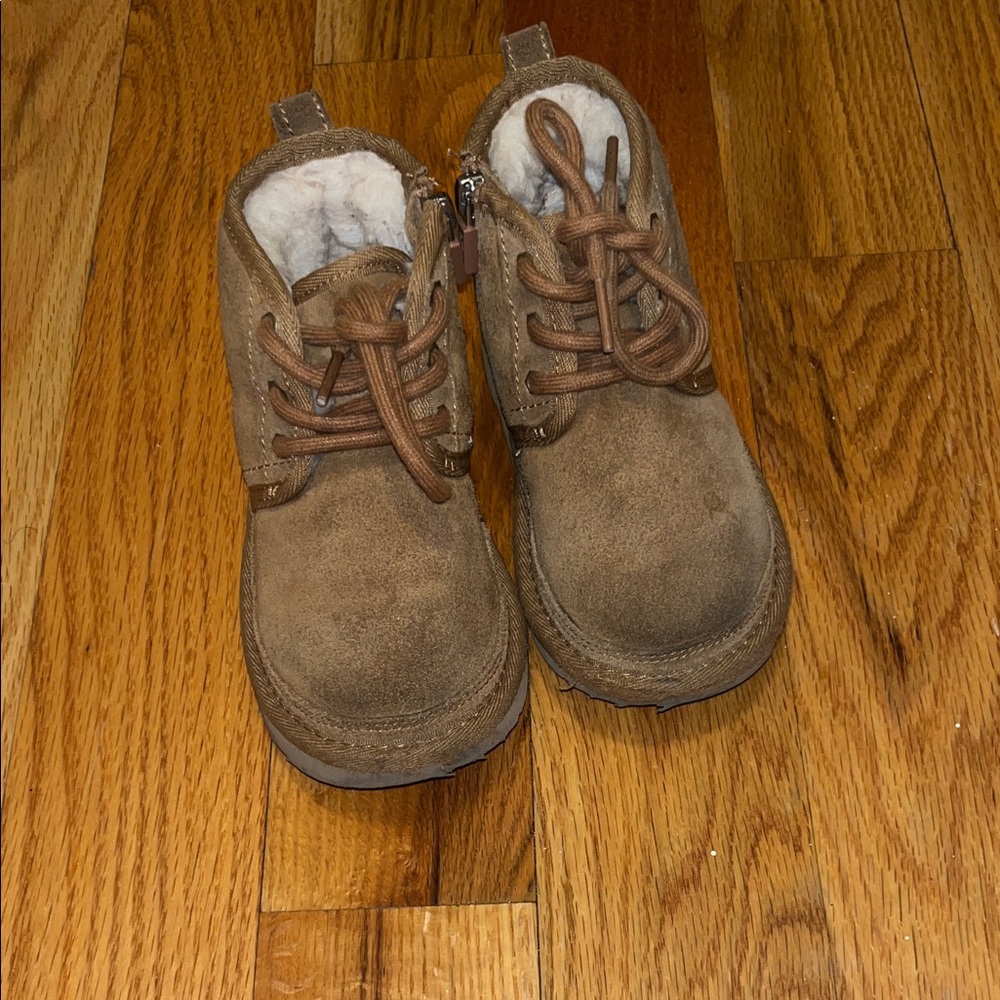 Tan Ugg toddler boots, gently worn.